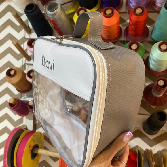 Maleta M necessaire com transparência