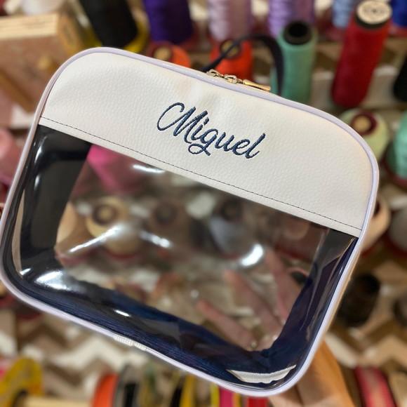 Maleta M necessaire com transparência