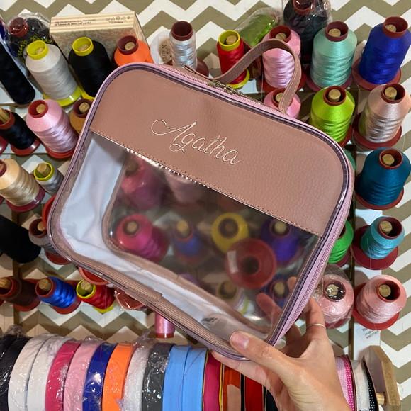 Maleta m Necessaire com Transparência + Necessaire m