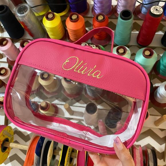 Maleta P necessaire com transparência