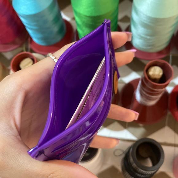 Mini carteira / porta cartão silicone