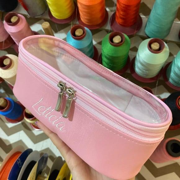 Necessaire / estojo / porta maquiagem com transparencia