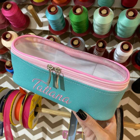 Necessaire / estojo / porta maquiagem com transparencia
