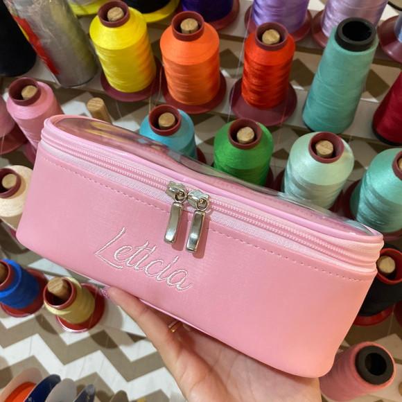 Necessaire / estojo / porta maquiagem com transparencia