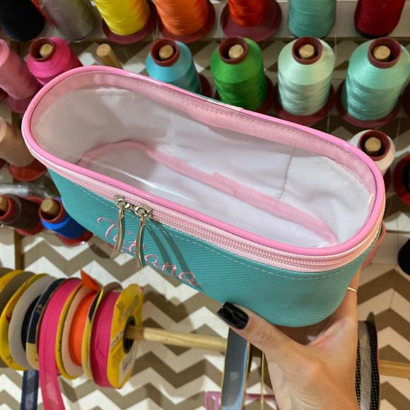Necessaire / estojo / porta maquiagem com transparencia