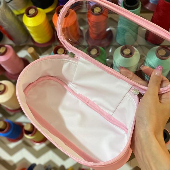 Necessaire / estojo / porta maquiagem com transparencia