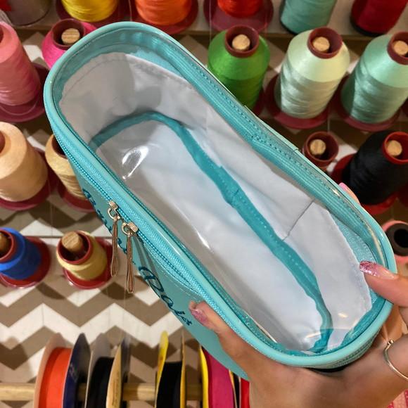 Necessaire / estojo / porta maquiagem com transparencia