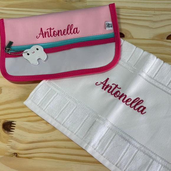 Necessaire Porta Escova de Dente + Toalhinha