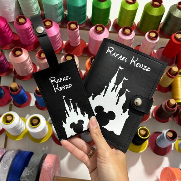 Porta Passaporte + Tag de Mala Personalizado
