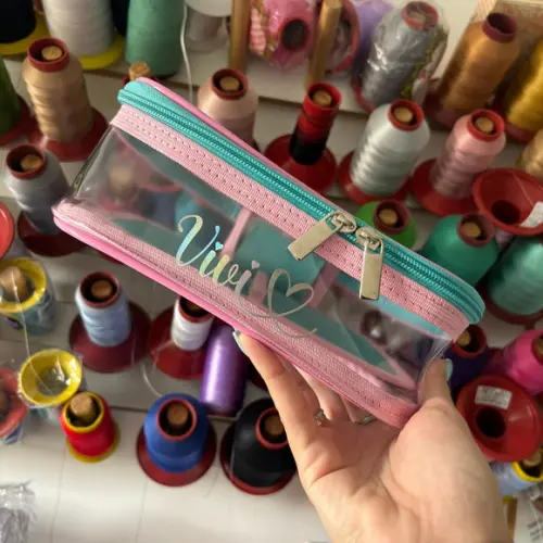 Estojo Cem Pens com Aba Plastico Personalizado