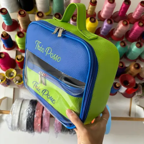 Kit Maleta m + 2 Necessaires / Estojo com Transparência