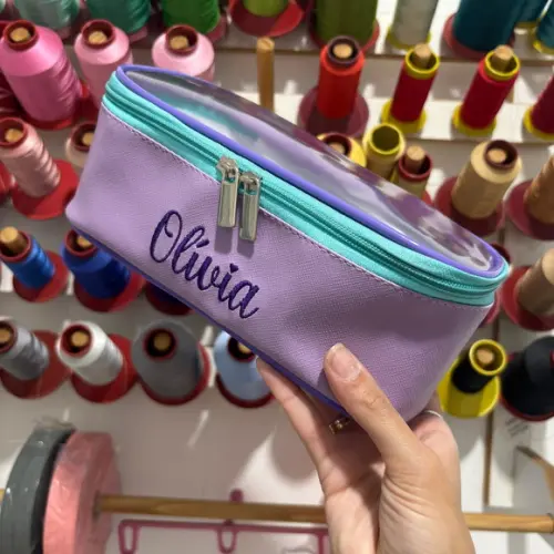 Kit Maleta m + Necessaire / Estojo com Transparência