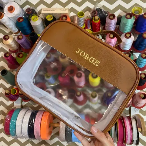 Kit Maleta m + Necessaire / Estojo com Transparência