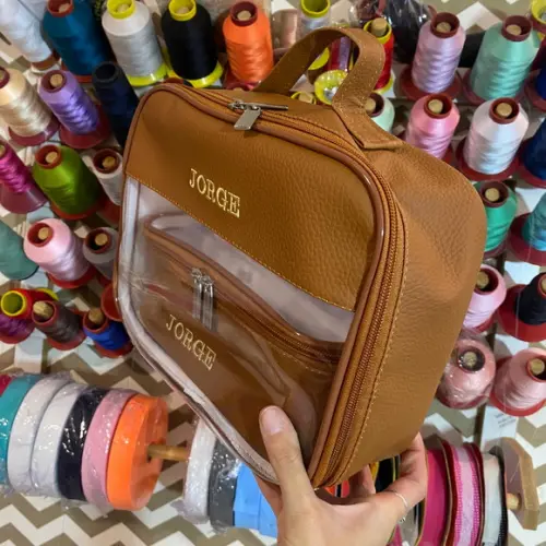 Kit Maleta m + Necessaire / Estojo com Transparência