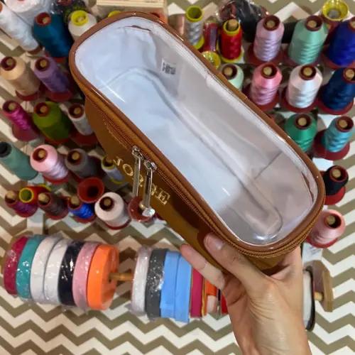 Kit Maleta m + Necessaire / Estojo com Transparência