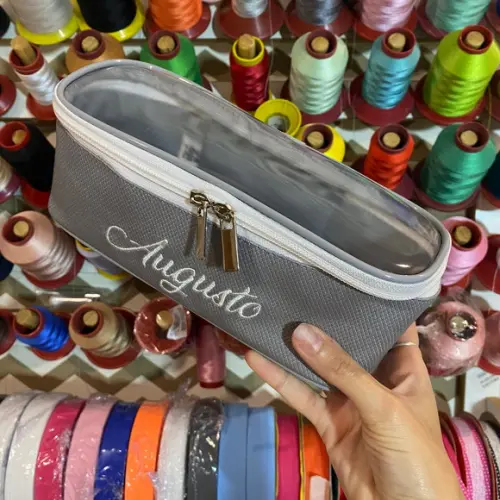Kit Maleta m + Necessaire / Estojo com Transparência
