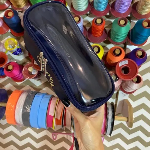 Kit Maleta m + Necessaire / Estojo com Transparência