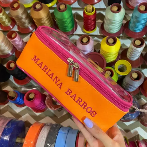 Kit Maleta m + Necessaire / Estojo com Transparência