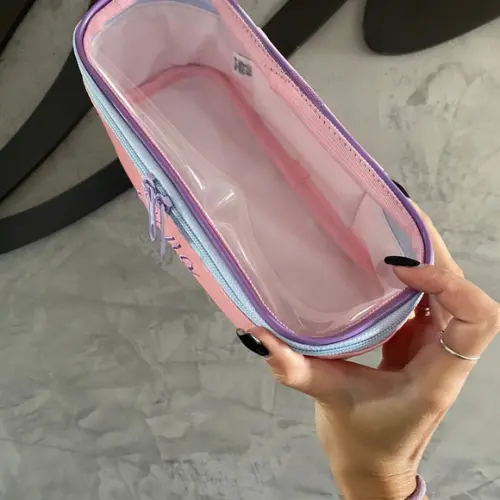 Kit Maleta m + Necessaire / Estojo com Transparência