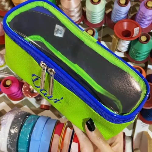 Kit Maleta m + Necessaire / Estojo com Transparência