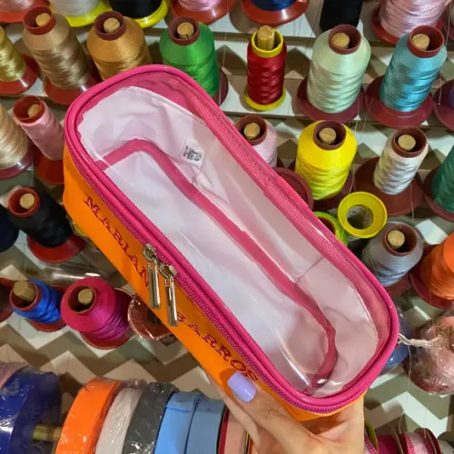 Kit Maleta m + Necessaire / Estojo com Transparência