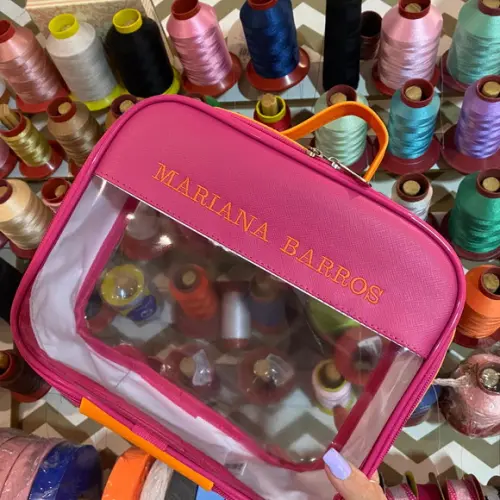 Kit Maleta m + Necessaire / Estojo com Transparência