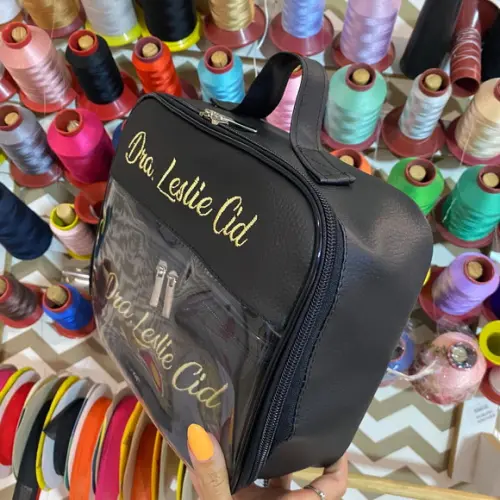 Kit Maleta m + Necessaire / Estojo com Transparência