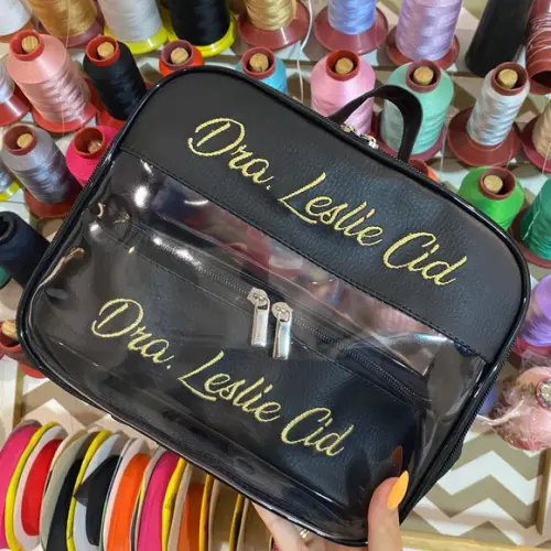 Kit Maleta m + Necessaire / Estojo com Transparência