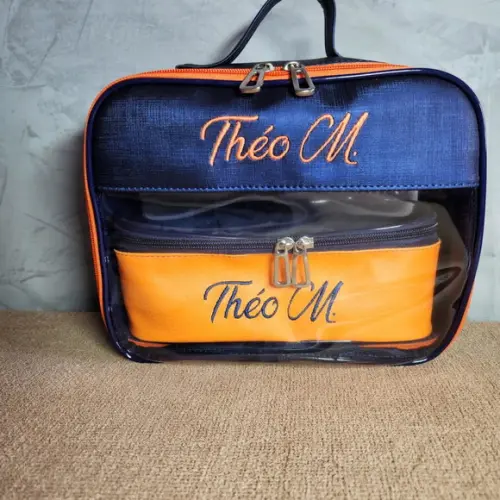 Kit Maleta m + Necessaire / Estojo com Transparência