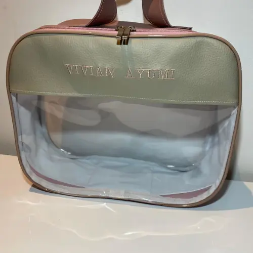 Maleta G / necessaire com transparência