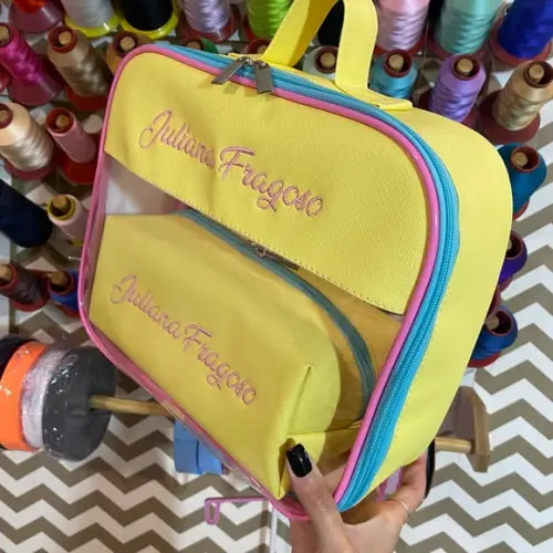 Maleta G Necessaire com Transparência + Necessaire m