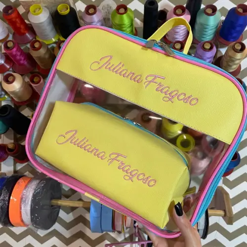 Maleta G Necessaire com Transparência + Necessaire m