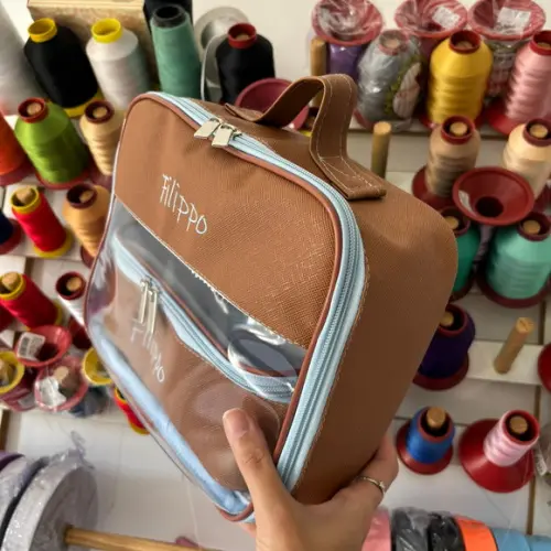 Maleta m + Necessaire / Estojo com Transparência