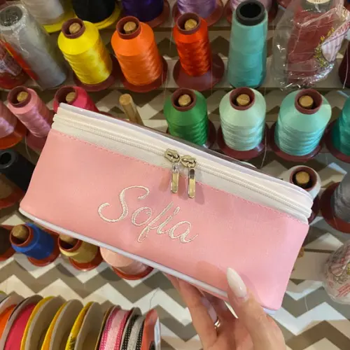 Maleta m + Necessaire / Estojo com Transparência