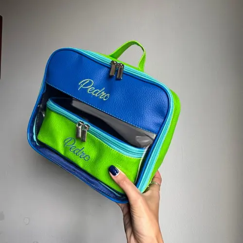 Maleta m + Necessaire / Estojo com Transparência