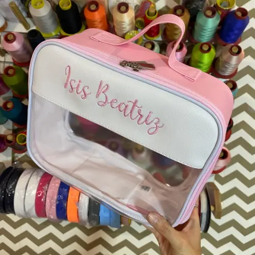 Maleta m Necessaire com Transparência