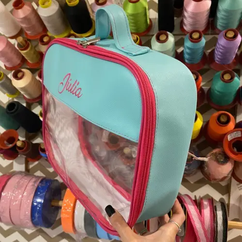 Maleta m Necessaire com Transparência