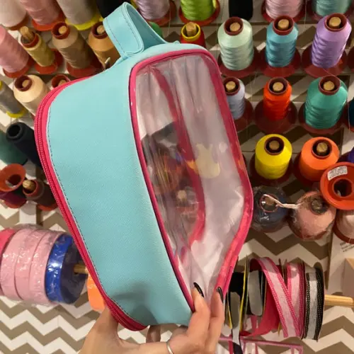 Maleta m Necessaire com Transparência