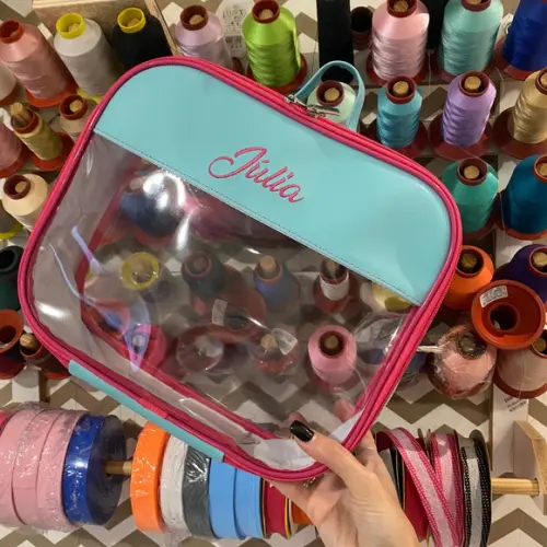 Maleta m Necessaire com Transparência