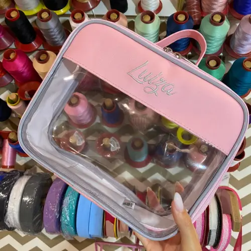 Maleta m Necessaire com Transparência