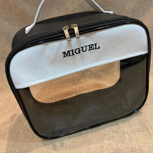 Maleta M necessaire com transparência