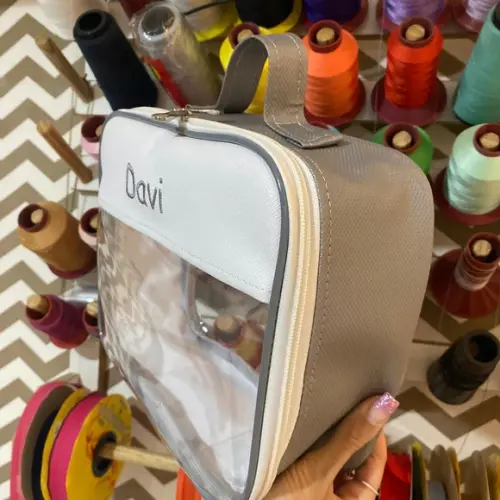 Maleta M necessaire com transparência