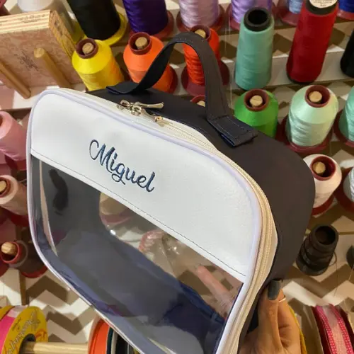 Maleta M necessaire com transparência