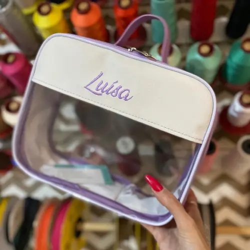 Maleta M Necessaire Com Transparência
