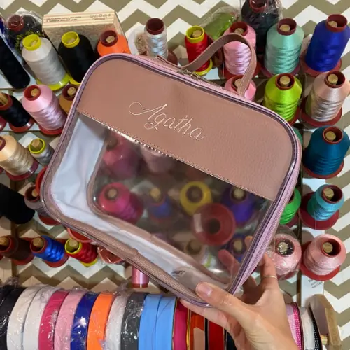 Maleta m Necessaire com Transparência + Necessaire m