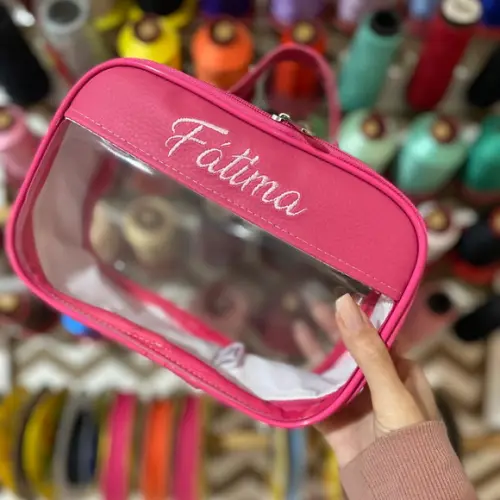 Maleta P necessaire com transparência