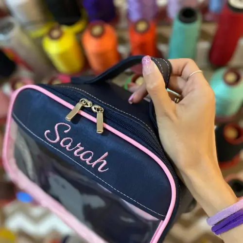 Maleta P necessaire com transparência