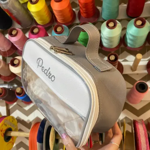 Maleta P necessaire com transparência