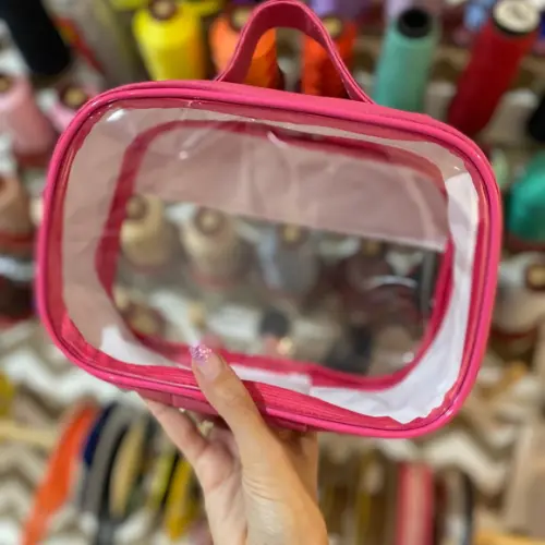 Maleta P necessaire com transparência