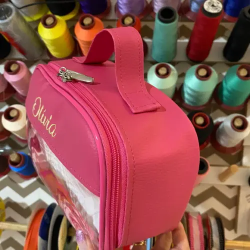 Maleta P necessaire com transparência